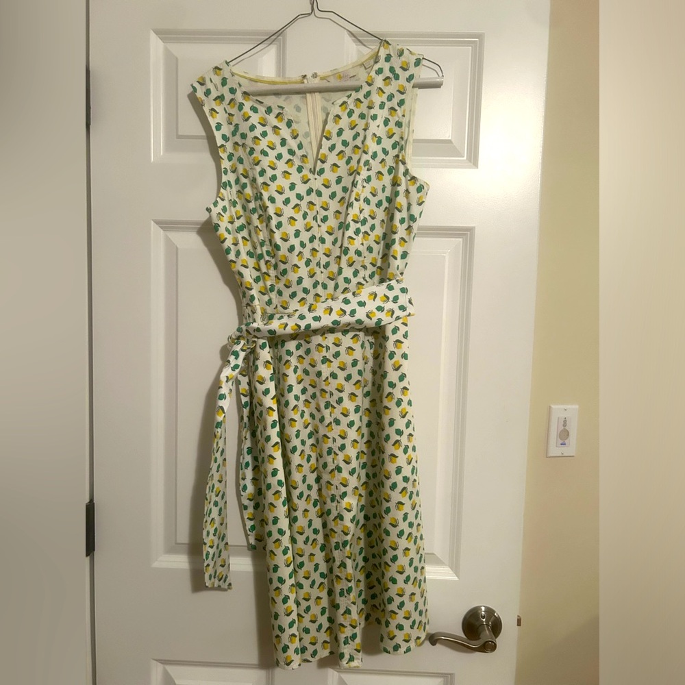 Lemon and lime Boden dress